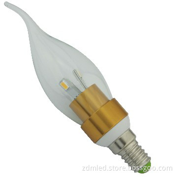 led candle light bulbs 4w high efficiency with 100% guarantee from